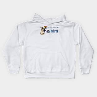 My Pronouns with Chocolate (He/Him) Kids Hoodie